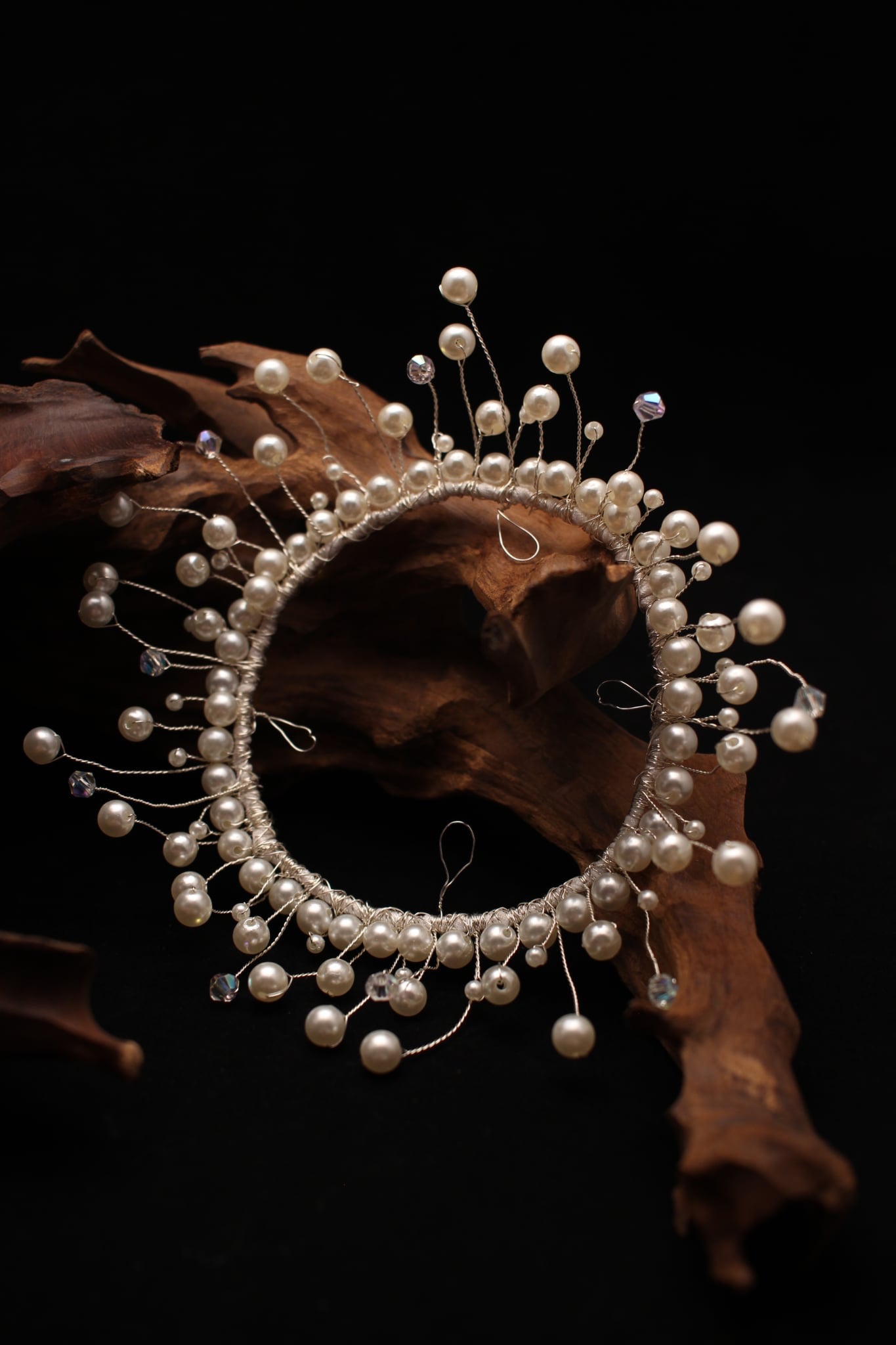 Beautiful Pearl Hair Bun Ring -Wedding/ special occasion Accessory